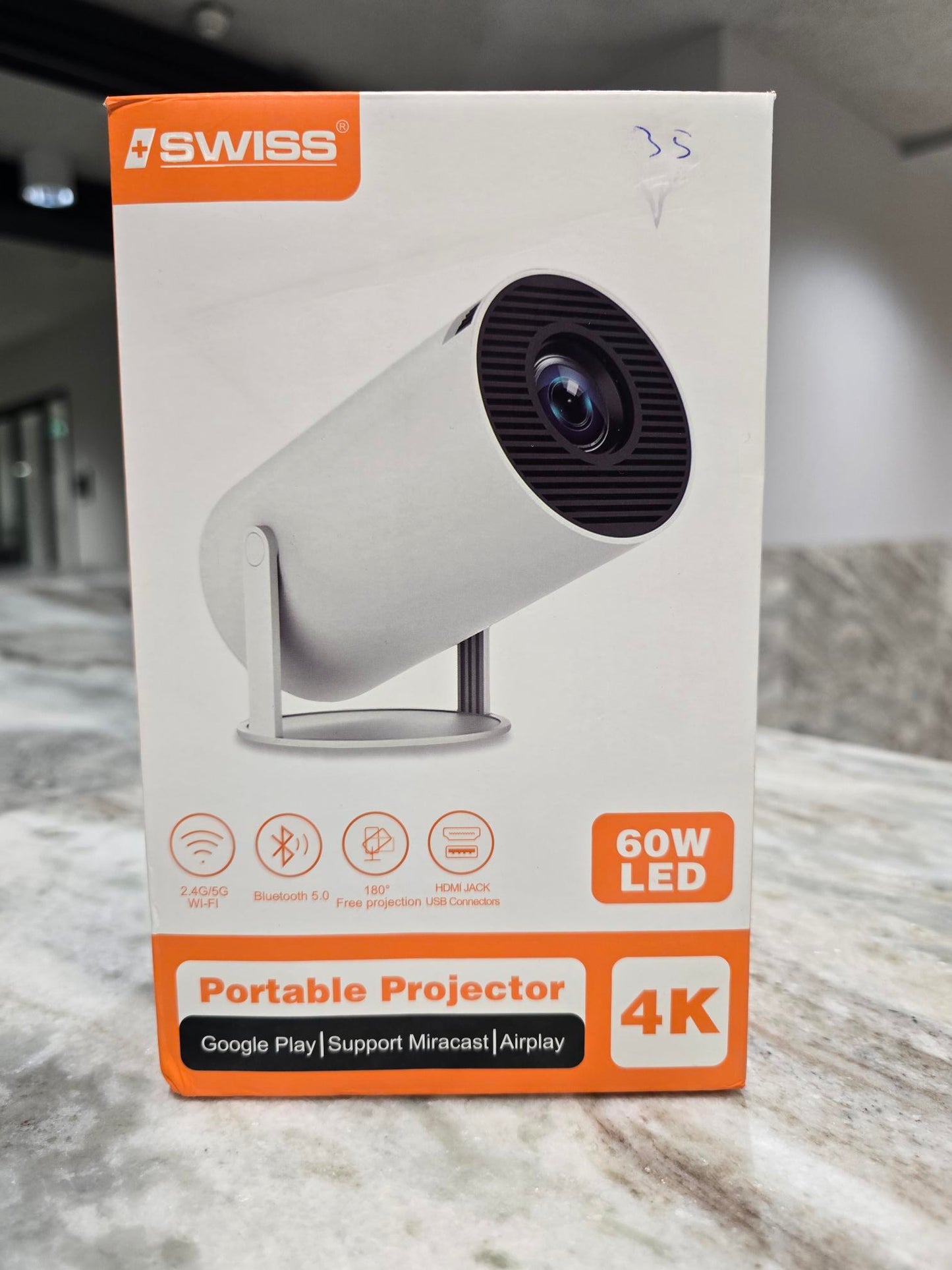 Portable 4K Projector – 5-Pack Bundle