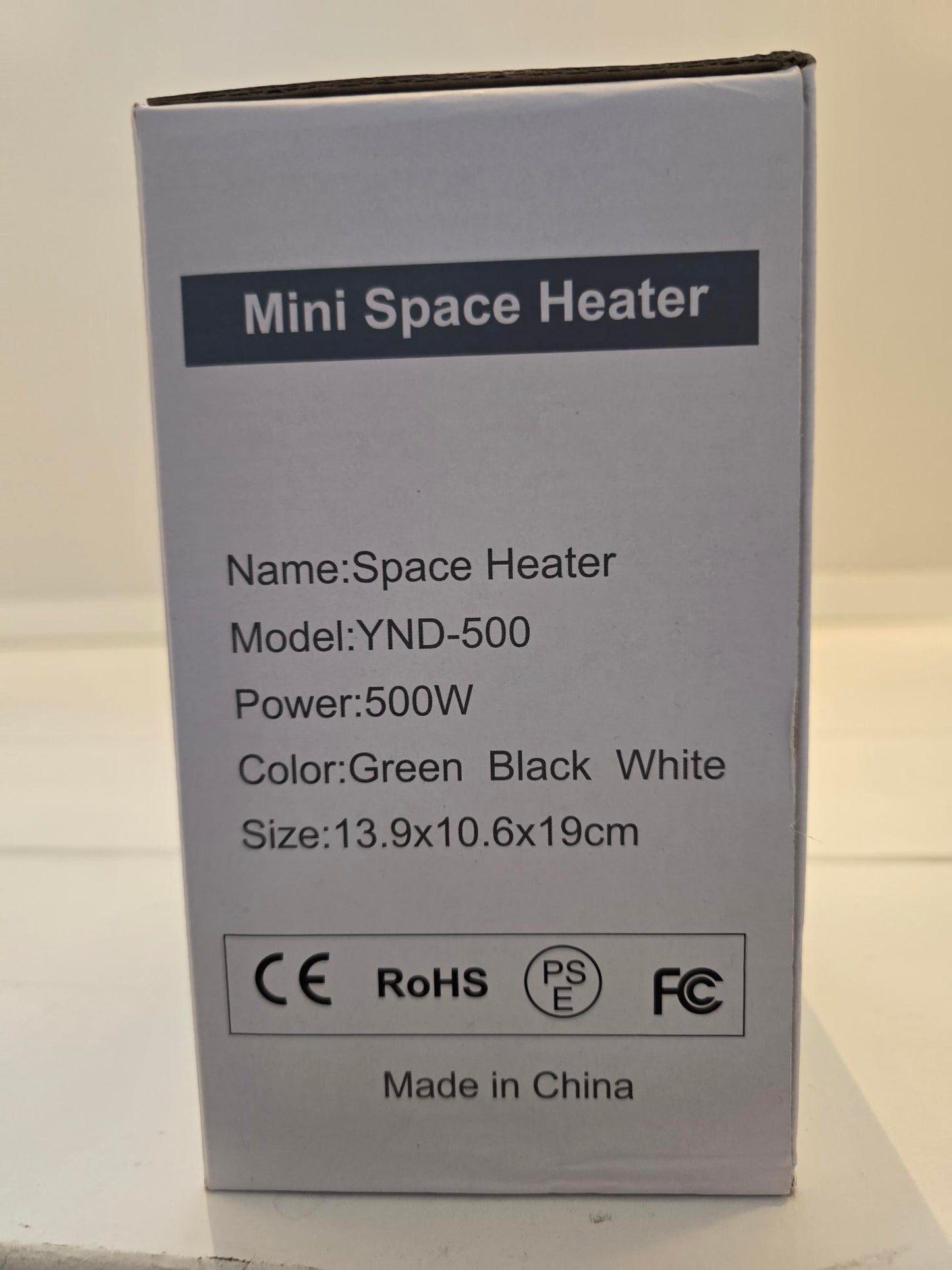 Mini Space Heater – 500W | Compact, Fast & Efficient
