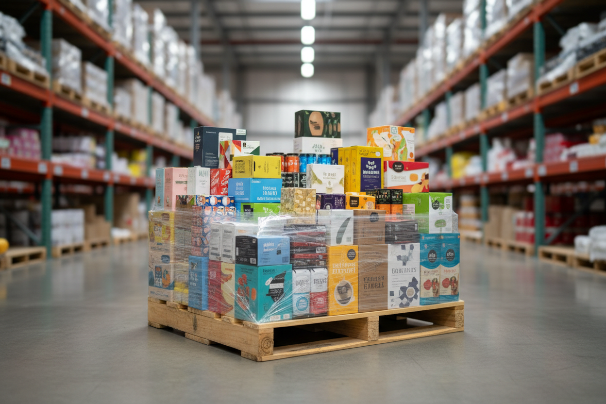 half pallet of mixed goods