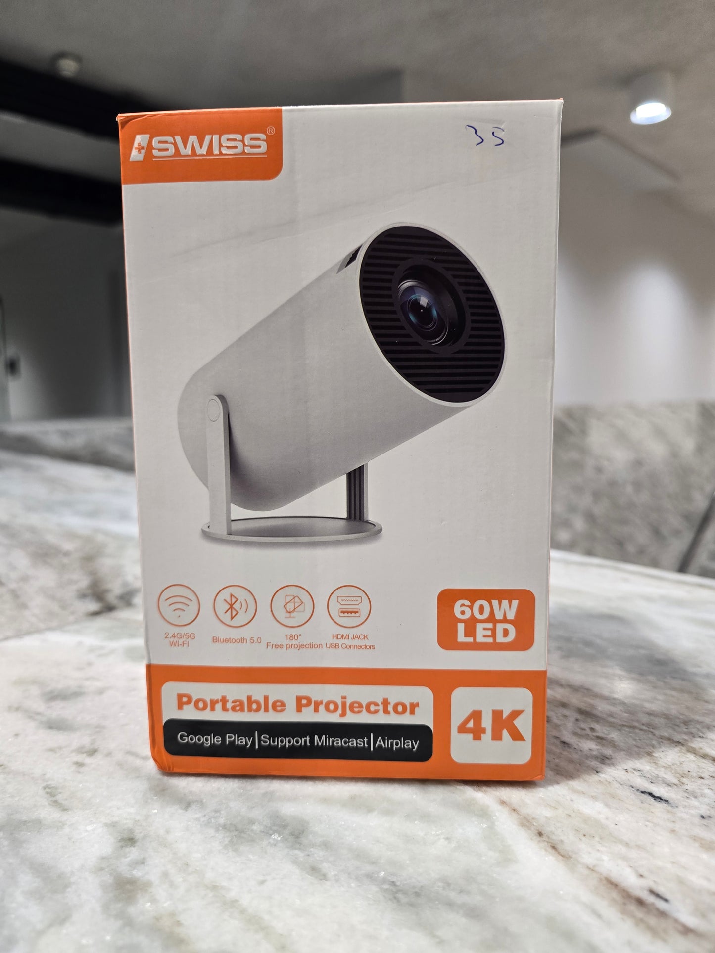 Portable 4K Projector – Compact, Powerful & Perfect for Home Entertainment